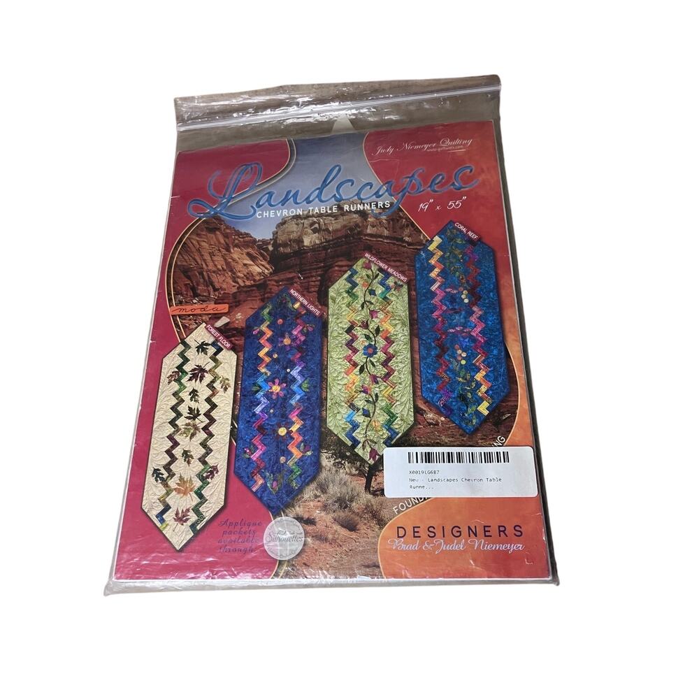 Landscapes‎ Chevron Table Runner Quilt Pattern by Judy Niemeyer -Used